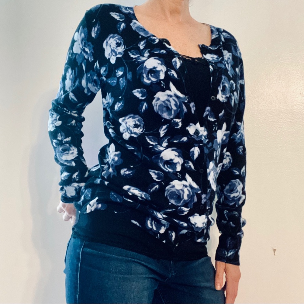 A New Day Black Button-up Cardigan